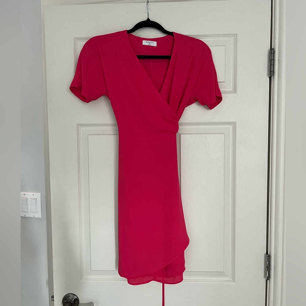 Aritzia Pink Babaton Wrap Dress (XS)